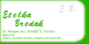 etelka bredak business card